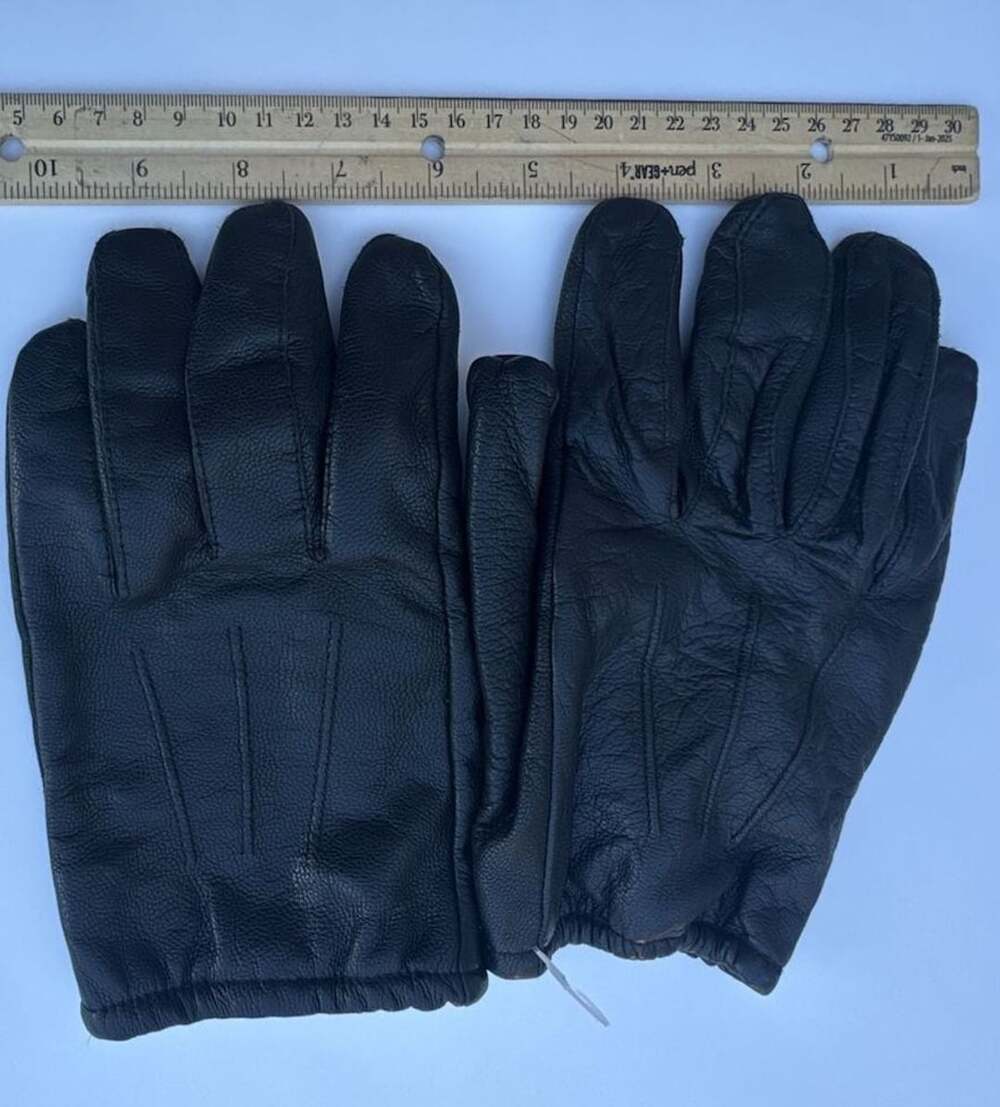 Manzella Kevlar Lined Goatskin Leather Gloves Black Unisex Size Large L Vintage
